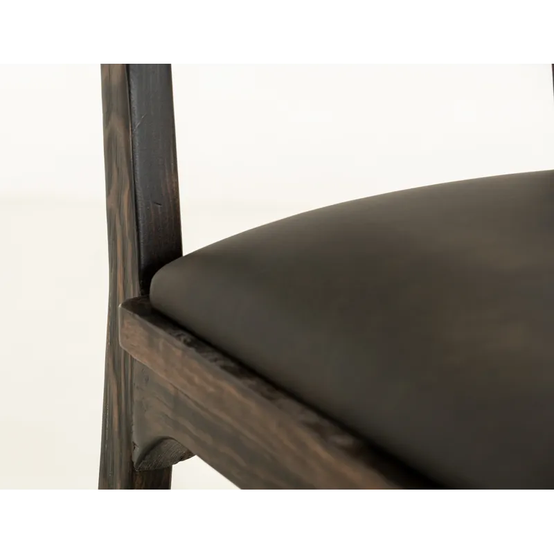 Black Balam Upholstered Barstool