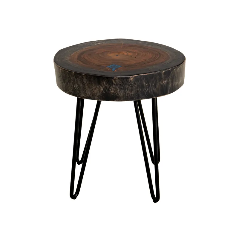 Parota Epoxy Chairside Table