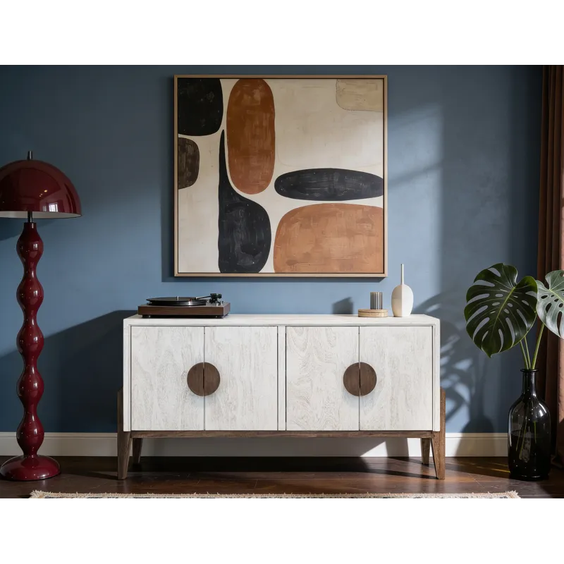 Moka White Console