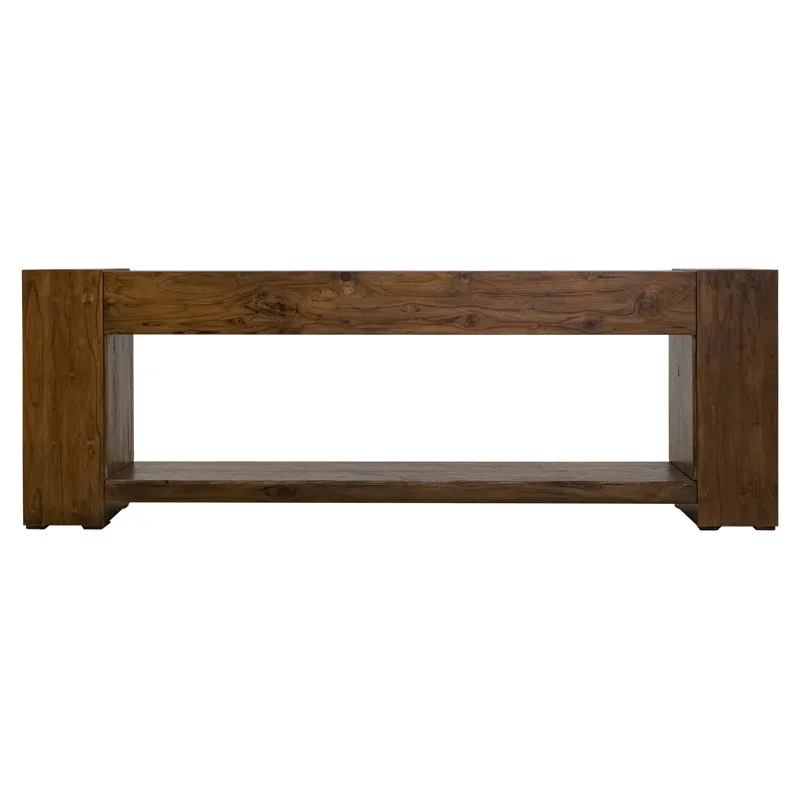 Natural Teca Console for Fire Place