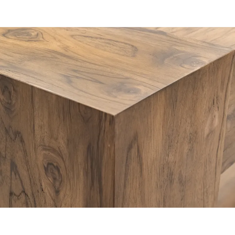 Natural Teca Console for Fire Place