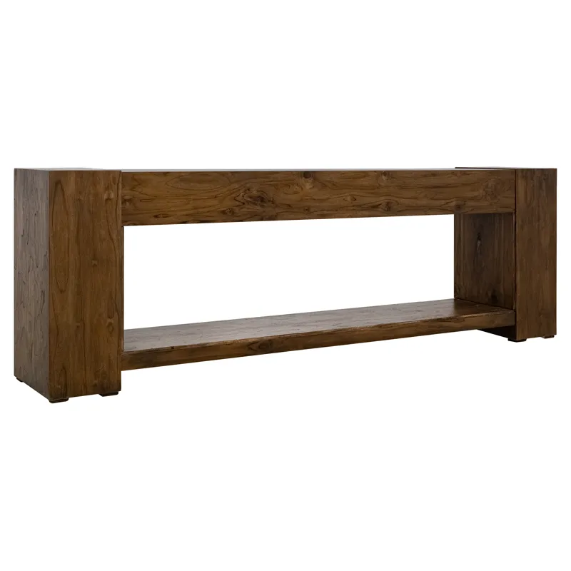 Natural Teca Console for Fire Place