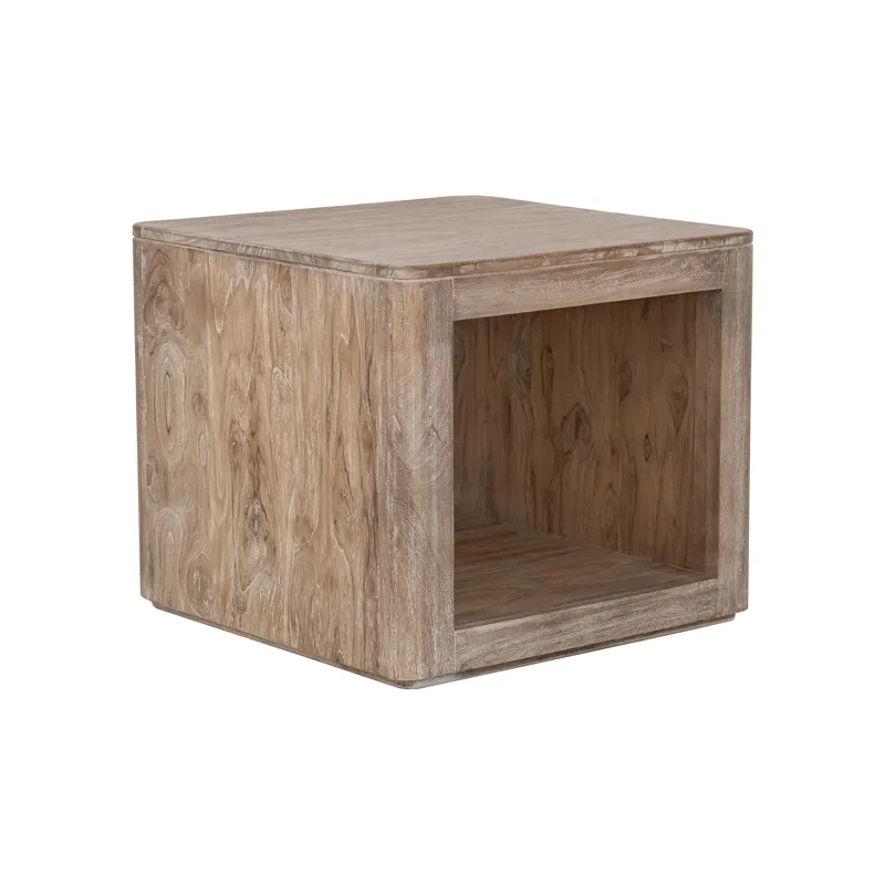 White Balam End Table