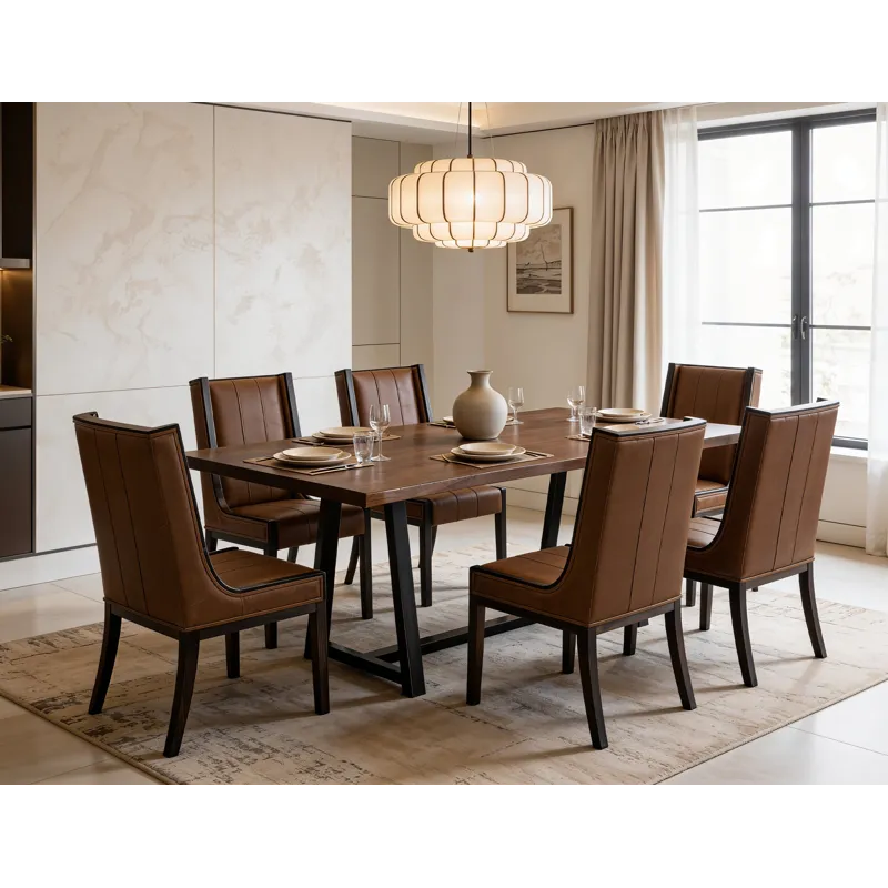 Walnut Upholstered Chair
