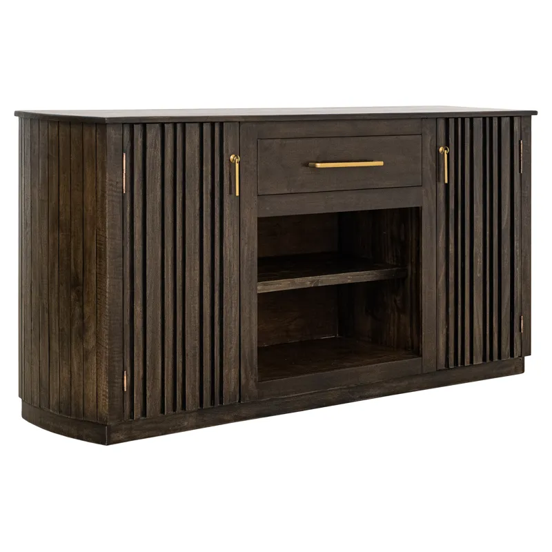 Dark Mezquite TV Stand for Fire Place