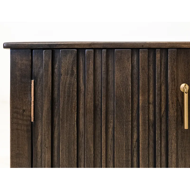Dark Mezquite TV Stand for Fire Place
