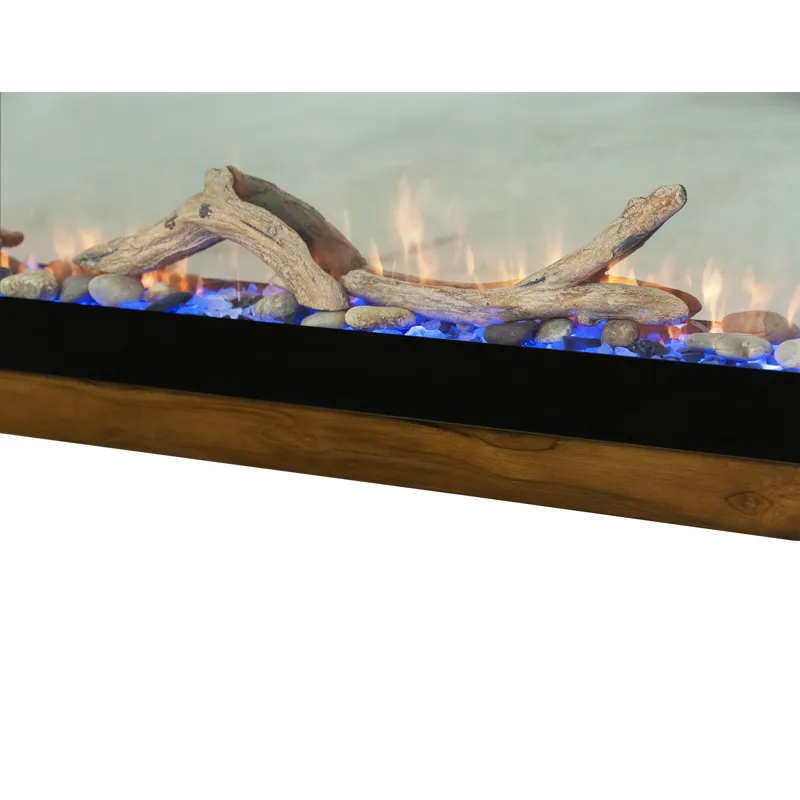 Natural Teca Console for Fire Place