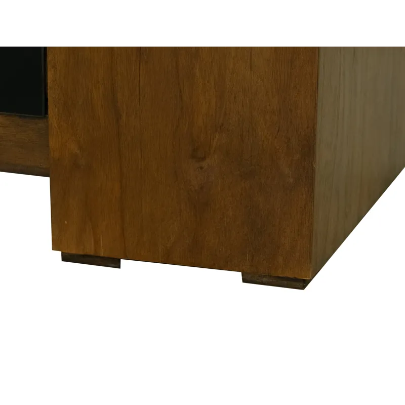 Natural Teca Console for Fire Place