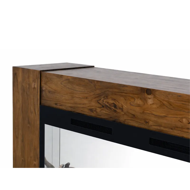 Natural Teca Console for Fire Place
