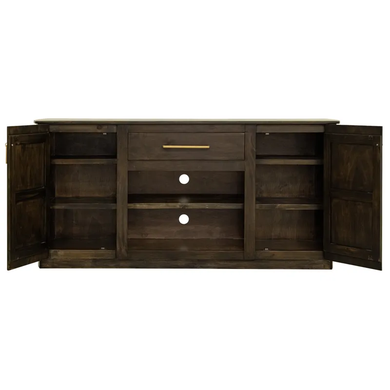 Dark Mezquite TV Stand for Fire Place