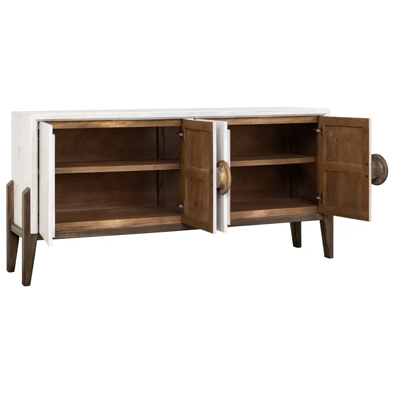 Moka White Console