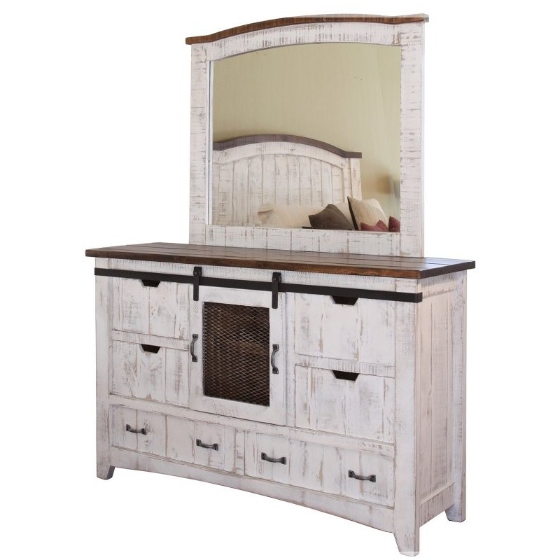 Pueblo White 4 PC Queen Bedroom Set IFD3604PC by International