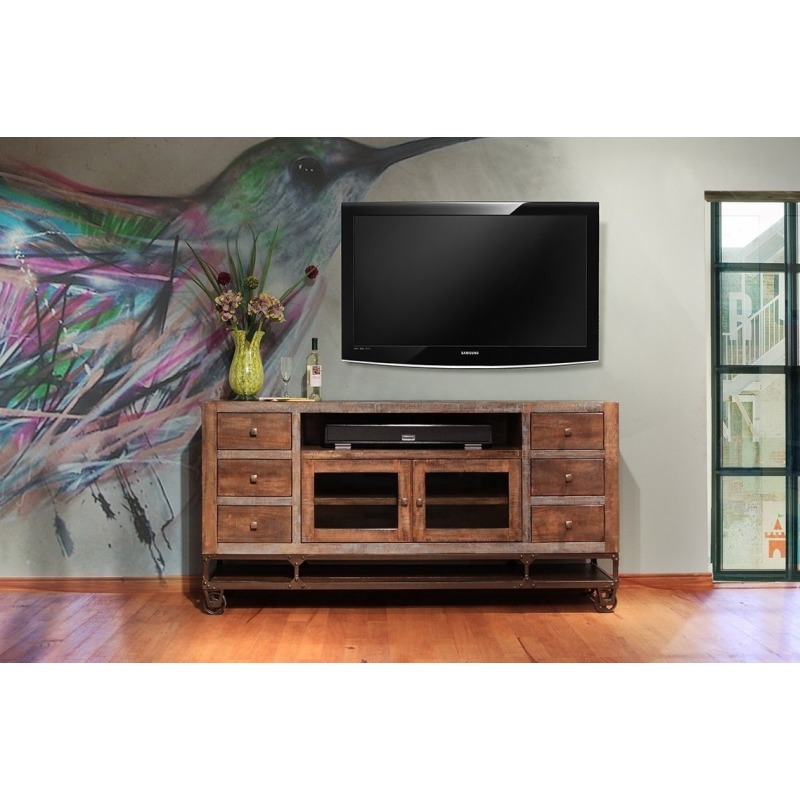 Urban Gold TV Stand IFD560STAND76 by International Furniture Direct at