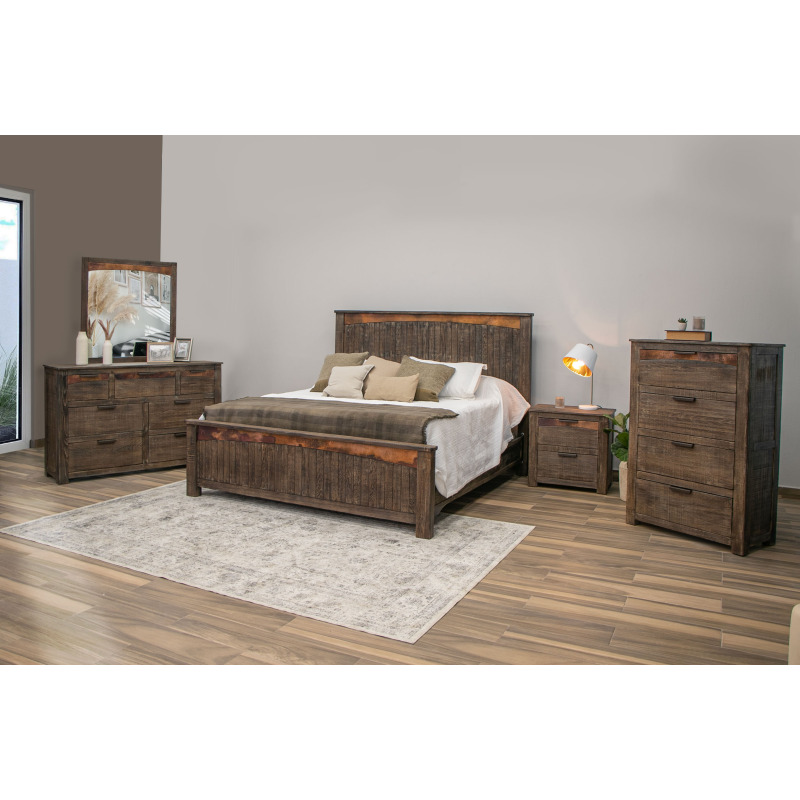 Blackburn King Bed IFD7781BEDEK by International Furniture Direct at