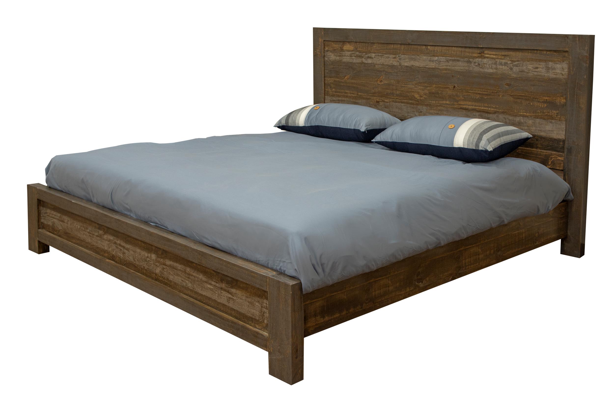Loft Brown King Bed IFD6442BEDEK by International Furniture Direct at