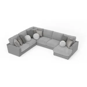 Canyon 4 PC Sectional - Platinum / Grey