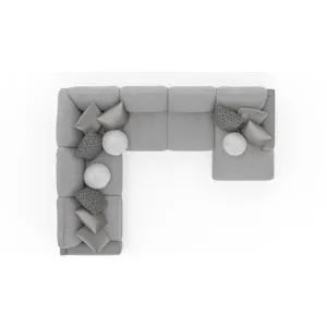 Canyon 4 PC Sectional - Platinum / Grey