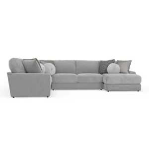 Canyon 4 PC Sectional - Platinum / Grey