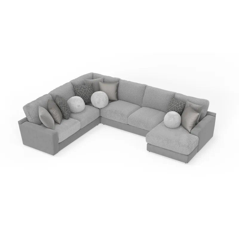 Canyon 4 PC Sectional - Platinum / Grey