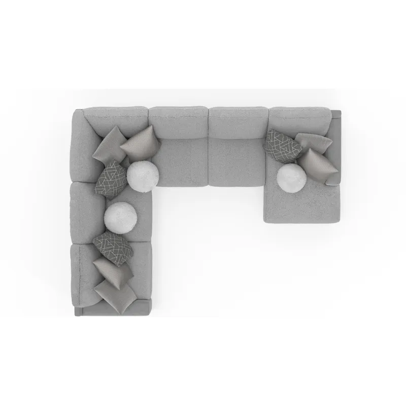 Canyon 4 PC Sectional - Platinum / Grey