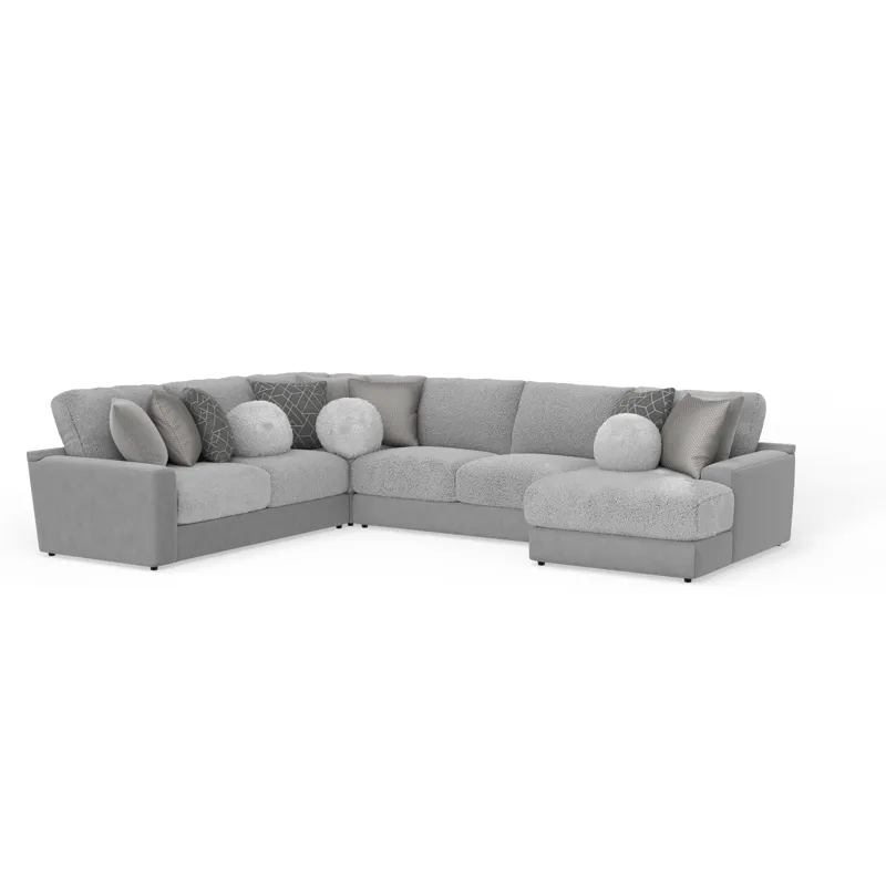 Canyon 4 PC Sectional - Platinum / Grey
