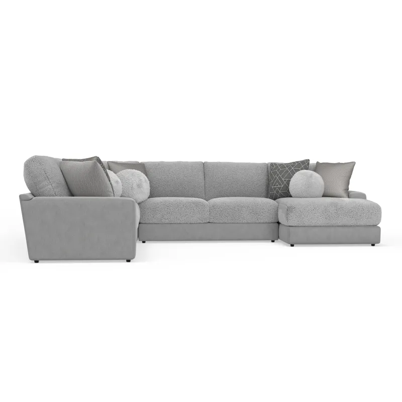 Canyon 4 PC Sectional - Platinum / Grey