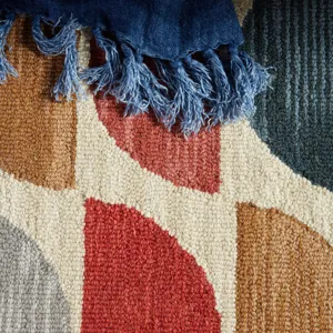 Amado Vibe by  Carson Handmade Geometric Multicolor Area Rug (10'X14')