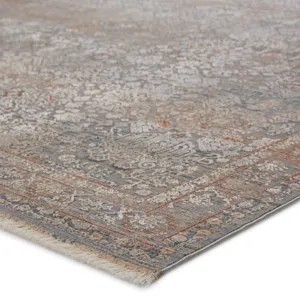 Astaria Hartlin Oriental Blue/ Orange Area Rug (5'X8')