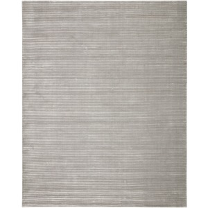Basis Basis Handmade Solid Gray/ Silver Area Rug