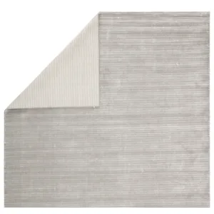 Basis Basis Handmade Solid Gray/ Silver Area Rug (5'X8')