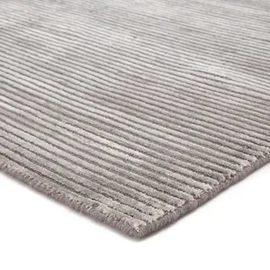 Basis Basis Handmade Solid Gray/ Silver Runner Rug (2'6"X8')
