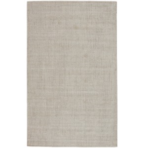 Basis Basis Handmade Solid Ivory/ Gray Area Rug