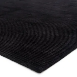 Basis Basis Handmade Solid Black Area Rug (10'X14')
