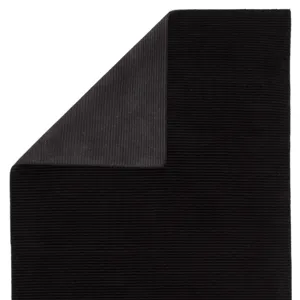 Basis Basis Handmade Solid Black Area Rug (10'X14')
