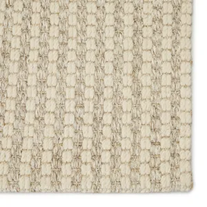 Bombay Fetia Natural Solid Cream/ Light Taupe Area Rug (9'X12')