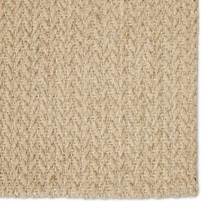 Bombay Emere Natural Solid Beige Area Rug (8'X10')