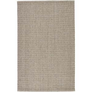 Bombay Tane Natural Solid Gray Area Rug