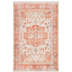 Boheme Rhoda Medallion Orange/ Ivory Area Rug