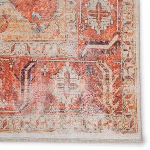 Boheme Rhoda Medallion Orange/ Ivory Area Rug (4'X6')