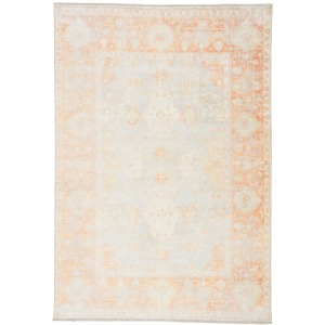 Boheme Patrin Oriental Orange/ Light Gray Area Rug