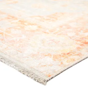 Boheme Patrin Oriental Orange/ Light Gray Area Rug (4'X6')