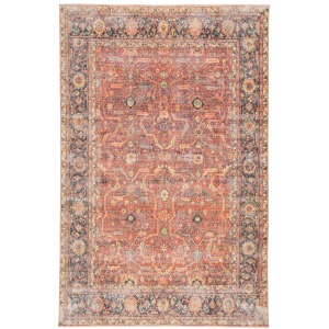 Boheme Avonlea Oriental Blue/ Orange Area Rug