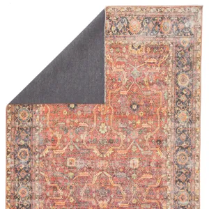 Boheme Avonlea Oriental Blue/ Orange Area Rug (4'X6')