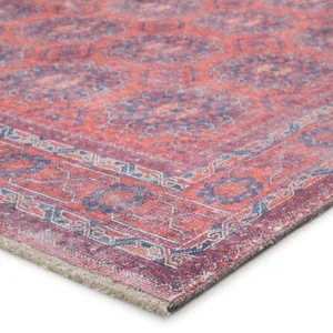Boheme Shelta Oriental Blue/ Red Area Rug (4'X6')