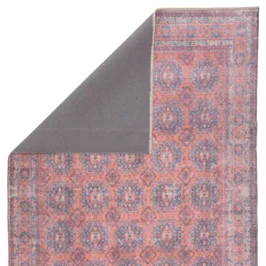 Boheme Shelta Oriental Blue/ Red Area Rug (4'X6')