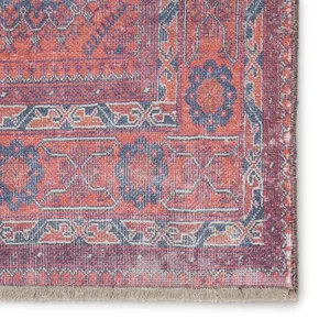 Boheme Shelta Oriental Blue/ Red Area Rug (4'X6')