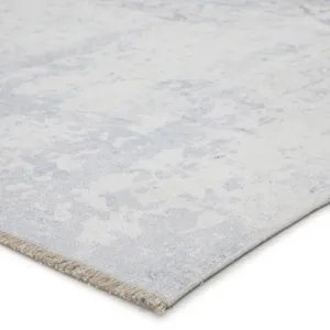 Boheme Contessa Medallion Blue/ White Area Rug (4'X6')