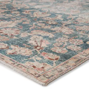 Boheme Bardia Oriental Dark Teal/ Rust Area Rug (4'X6')