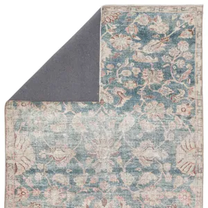Boheme Bardia Oriental Dark Teal/ Rust Area Rug (4'X6')