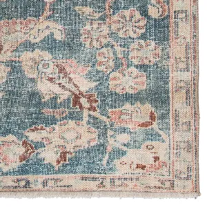 Boheme Bardia Oriental Dark Teal/ Rust Area Rug (4'X6')